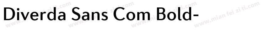 Diverda Sans Com Bold字体转换